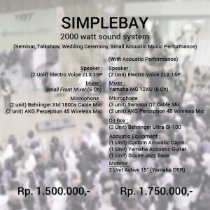 Rental Sound System dan Alat Band Murah